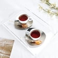 thumbnail image 4 of 2X Transparent Acrylic Tray Acrylic Plate Multifunctional Storage Plate Bathroom Towel Tray, 4 of 9