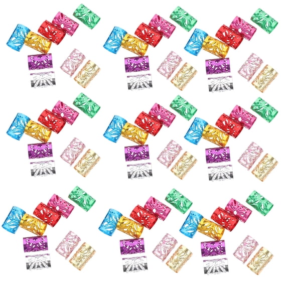 BESTYASH 100pcs Hair Jewelry for Braids Aluminum Colorful Connect to Accessories Girls Graduation