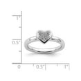 thumbnail image 4 of Sterling Silver Promise Heart Ring with Diamond Accent, 4 of 5