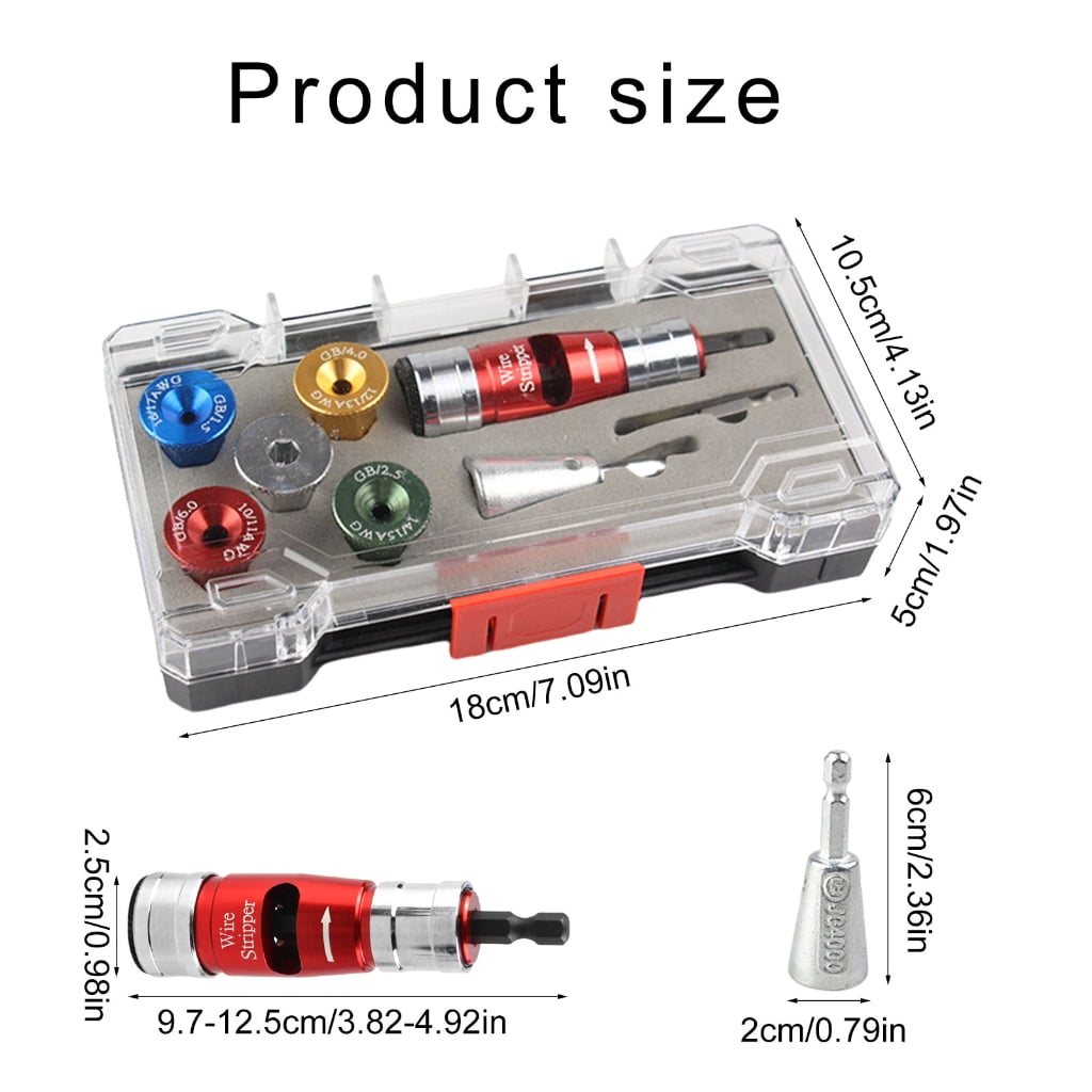Wire Stripping and Twisting Tool for Drill Electric Wire Strippers Professional Electrician Tool Portable Wire