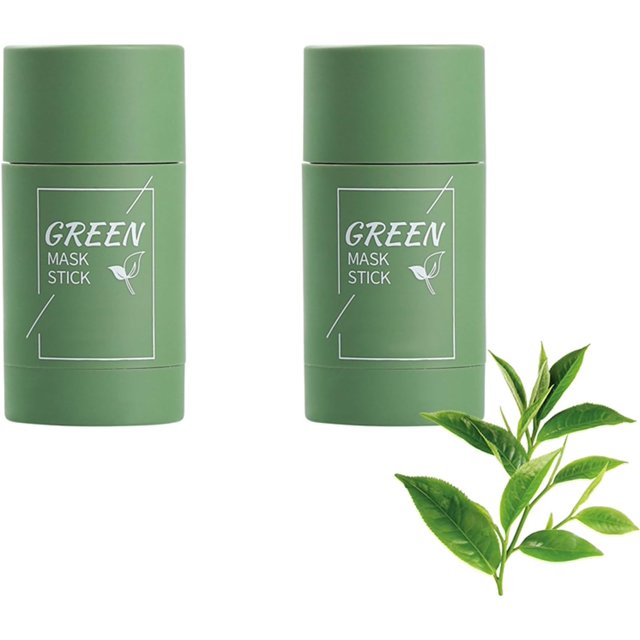 Mascarilla de té verde Juxek, removedor de puntos negros con extracto de té verde, mascarilla de arcilla verde para control de aceite, mascarilla de arcilla verde para control de aceite, hidratación y