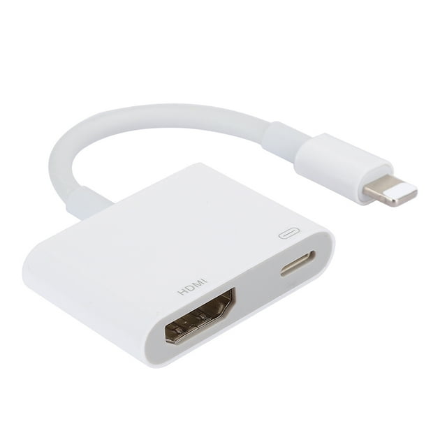 Cable Adaptador HDMI Bling Bling para IOS a TV blanco