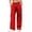*Red, variant on VBVC Women's Lightweight Parachute Cargo Pants , Quick Dry Drawstring Wide Leg Trousers For Women , Ladies' Adjustable Hem Joggers with Pockets, Black , S-3XL