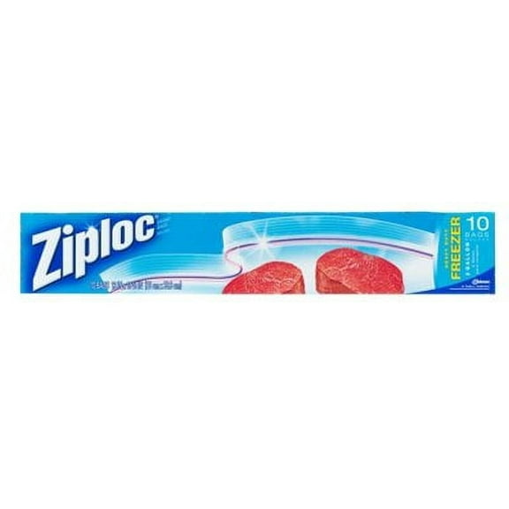 Ziploc Freezer Bags, 2 Gallon, 10 Ct (Pack - 1)