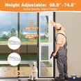 thumbnail image 3 of Slsy Dog Door for Sliding Glass Door, Adjustable Height 68.9"–74.8", Insert Pet Door Panel with Lock for Renters and Apartments, Ideal for Small Dogs and Cats – XS, 3 of 9