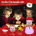 thumbnail image 5 of Costway 4 FT Inflatable Christmas Snowman Blow-up Decoration with 360° Rotating LED Lights, 5 of 10