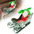 thumbnail image 2 of BNNG Christmas Sleigh Candy Bowl, Small Plastic Sleigh Ornament for Desktop, Fireplace Decoration, Holiday Tabletop Sled Figurine, Christmas Party Supplies, 2 of 9