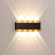 thumbnail image 4 of Lámpara de pared exterior LED que ilumina hacia arriba y hacia abajo la pared exterior de la villa, el patio, la valla, el poste de la puerta, la lámpara de pared impermeable de doble cabeza, 4 of 5