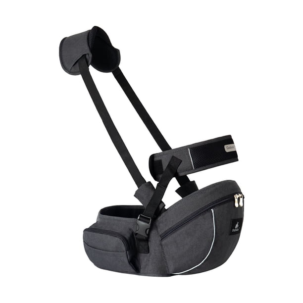 Portabebés Ergonómico con Asiento de Cadera de Malla Transpirable, Taburete de Soporte Lumbar Ligero, Correa Ajustable, 6 Opciones de Color, Cómodo para Todas las Estaciones