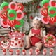 thumbnail image 3 of Dulce Uno Fresa Tema De La Fruta Globos Cake Topper Platos De Papel Chica Bebé 1er Cumpleaños Decoración Fiesta De Los Niños Favor Suministros, 3 of 4