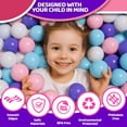 thumbnail image 4 of Pelotas de juego MW SPORTS 400 piezas pastel 5,8 cm libre de BPA, 4 of 8
