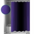 thumbnail image 4 of Purple Black Ombre Bathroom Curtain 72 Inch Shower Curtain with Hooks, Gradient Contemporary Abstract Art Waterproof Polyester Bath Curtain Washable Bathtub Curtain 48''x 72'', 4 of 6