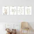 thumbnail image 3 of PixonSign 4 PCS Adhesive Canvas Posters Pastel Brown Forest Plant Frameless Art Variety Nature Wilderness Digital Art Modern Decorative Elements Multicolor Botanical Floral Artwork - 11"x14", 3 of 5