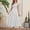 White summer dresses, variant on SEMPAI Up to 60% Off Summer Dresses Dresses Short Sleeve V-Neck Solid Mid-Length Sundresses Active for Christmas Women's Plus Dresses