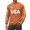 Orange, variant on Men's Usa Flag Waffle Sweatshirts Waffle Usa Flag American Crewneck Pullover 250Th Anniversary 1776-2026 Sweatshirt Orange XXXL