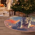 thumbnail image 5 of Rateoe Colorful Cloud Spotted Dog Pattern Christmas Tree Skirt with Ties , Christmas Tree Decorations, Farmhouse Christmas Decor Xmas Holiday Decorations-36", 5 of 6