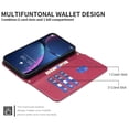 thumbnail image 7 of Wallet Case for Samsung Galaxy S25+ Plus, Detachable Shoulder Strap Hand Wrist Cards Slots Flip Stand Shockproof Premium PU Leather Cover for Samsung Galaxy S25+, Red, 7 of 7