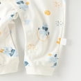 thumbnail image 5 of Newborn Baby Boy Fall Outfit Romper Embroidery Long Sleeve Jumpsuit Bodysuit Infant Winter Clothes, 5 of 6