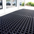 thumbnail image 5 of Heavy-Duty Interlocking Rubber Floor Mats 2-Pack - 32x48 Inches, Customizable Anti-Slip Doormats for Indoor/Outdoor Use, Easy Set-Up with Connectors Included, Perfect for Commercial & Residential Use, 5 of 8