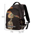 thumbnail image 2 of FORMRS Kids School Backpack Elementary Student Unisex Travel Bookbag with Reflective Stripes, Skeleton Stripes, 2 of 7
