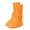 🔥 Orange_Hot#1159, variant on Reusable Waterproof Shoe Covers for Adults | High Top Overshoes for Men Women | Non-Slip Durable Milk Silk | Fits US Sizes 5-12 | Protects Shoes from Mud, Rain, Snow | Portable, Quick-Drying