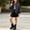 A Black, variant on Girls Biker Jacket for Kids Zipper Leather Jackets Casual Outerwear Black Size 5-6 Years