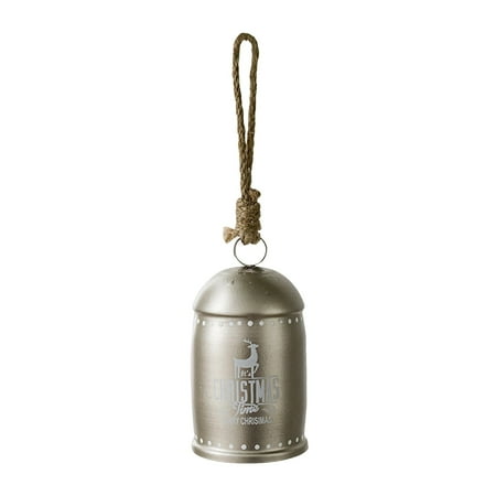 

ILJNDTGBE Elegant Metal Christmas Bell The Blend Of Traditional Craftsmanship And Modern Glass Garland for Chandelier Hats for Crafts Small Hanging Easter Eggs
