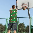 thumbnail image 5 of Naloa Cute Santa Basketball Jersey Reversible Men's Mesh Athletic Sports Shirts Training Practice S-4XLXX-Large, 5 of 6