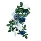 thumbnail image 1 of Flores artificiales, rosas, guirnalda floral, decoración de pasillo, respaldo de silla, flores artificiales, arco de boda, flores para banco de boda, azul, 1 of 8