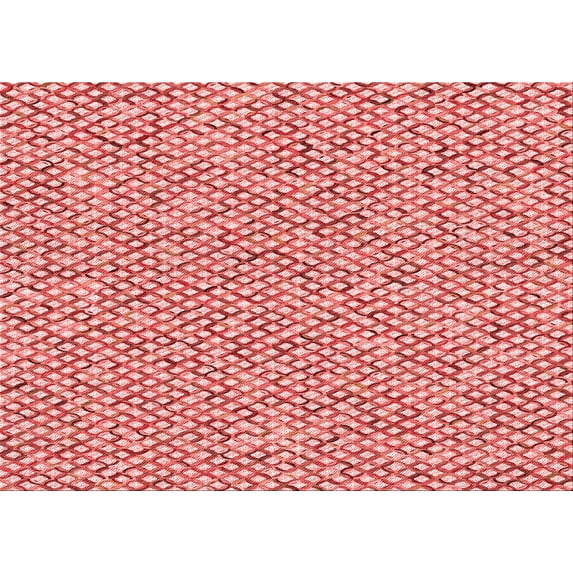 Ahgly Company Indoor Rectangle Patterned Pastel Pink Area Rugs, 7' x 10'