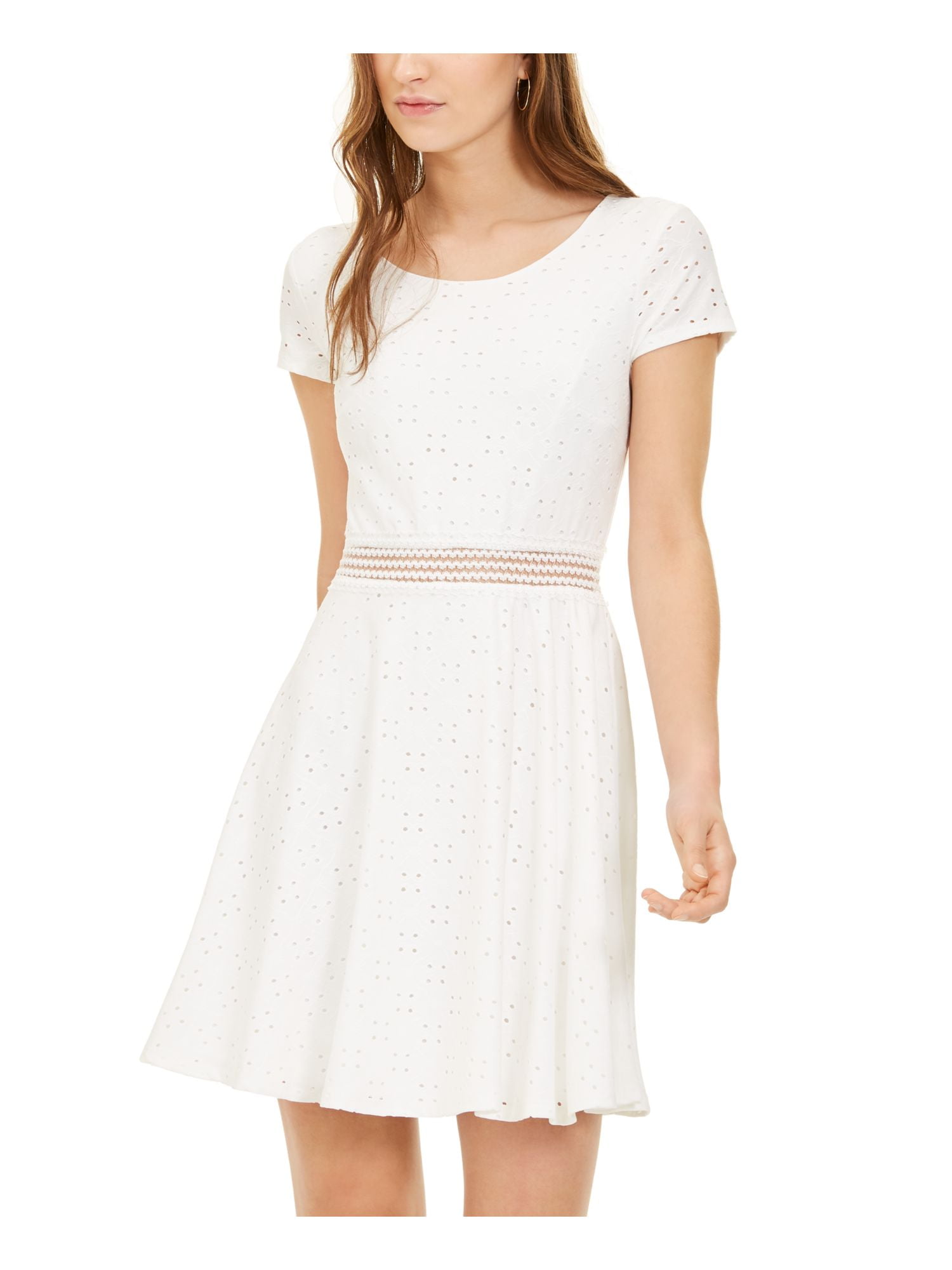 SEQUIN HEARTS Womens Short Sleeve Short Fit + Flare Party Dress Juniors 15 - Walmart.com