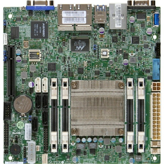 Supermicro A1SAI-2750F Mini-ITX Motherboard - Intel Atom processor C2750 - FCBGA 1283 Socket USB3.0 DDR3