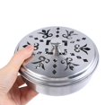 thumbnail image 2 of Stainless Steel Fireproof Mosquito-repellent Incense Coil Tray Net Rack Box, 2 of 5