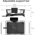 thumbnail image 2 of ERSAN-Dish Drying Rack - Expandable Dish Rack Rack for Kitchen Counter, Dish Drainer for Kitchen Counter with Cutlery Holder, Drying Rack Fit for 14’’-21’’ Kitchen Sink, 2 of 4