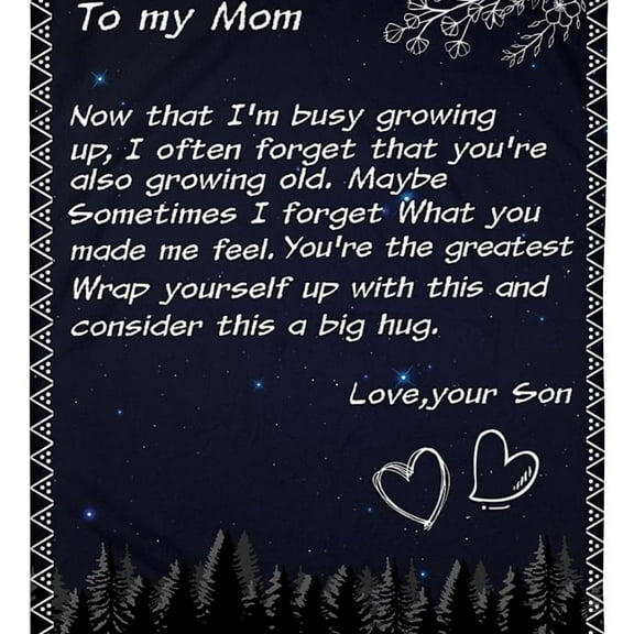 To My Mother You Are The Greatest Fleece Blanket Family,Birthday,Parents,Mother,Mom Gift Home Decor and Comfy, 30x40in Fleece Blanket