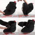 thumbnail image 3 of Newborn Baby Cotton Booties Stay On Slipper Winter Warm Soft Shoes Non-Skid Infant Ankle Boots Crib Shoes, 3 of 6