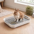 thumbnail image 4 of Indoor Cat Litter Pan with High Sides Easy Cleaning Tray for Clumping Sand Control Pet Supplies, 4 of 4
