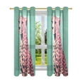 thumbnail image 7 of Yayeee Window Curtains Light Filtering 63"x42" Grommet Panel Pair Home Living Room Decor, Big Pink Cheetah, 7 of 7
