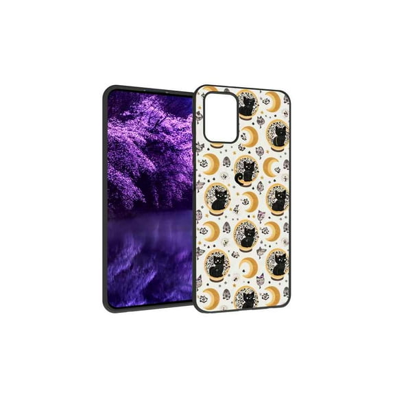 Compatible with Moto G Stylus 2021 Phone Case, Mystic-cute-black-lunar-cats-4 Case Silicone Protective for Teen Girl Boy Case for Moto G Stylus 2021