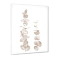 thumbnail image 2 of Designart 'Grey Eucalyptus Branches On White' Traditional Framed Art Print, 2 of 4