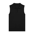 thumbnail image 4 of PNTUTB Fashion Tank Top for Women Sleeveless Top Casual Shirt Collar Solid-Color Minimalist Workwear Style Slim Breathable Comfortable Tank Tops, 4 of 6