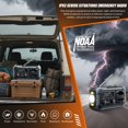 thumbnail image 3 of Radio de emergencia Pristar para clima, 1000 mAh, AM/FM/NOAA, 520 g, color gris, 3 of 9