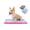 Pink, variant on PET AWESOME Dog Potty Tray / Puppy Pee Pad Holder 25”x20” Indoor Wee Training for Small and Medium Dogs