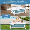 thumbnail image 6 of solautey Foldable Bathtub Portable Soaking Bath Tub Effortless, 51'' Large Portable Bathtub for Adult, Ergonomically Designed for Hot Bath Ice Bath with Reached Out Hands, 6 of 8