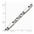 thumbnail image 2 of Stainless Steel Lobster Claw Closure Polished Link Bracelet 8 Inch Jewelry Gifts for Women, 2 of 3