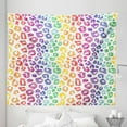 thumbnail image 1 of Leopard Rainbow Tapestry, Colorful Abstract Hatched Drawn Sketchy Stains Spots Animal Print, Fabric Wall Hanging Decor for Bedroom Living Room Dorm, 5 Sizes, White and Multicolor, by Ambesonne, 1 of 1