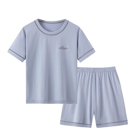 Makaor Summer Sets for Kids Boys Girls 2 Piece Travel Outfits Matching Sets Short Sleeve Button down Shirts Shorts Casual Beach Vacation Clothes