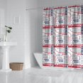 thumbnail image 2 of Baseball Terms and Icons Pattern Shower Curtain 72"x72" ,Bathroom Decorative Shower Curtains Set with 12 Hooks,Modern Waterproof Washable Shower Curtain, 2 of 6