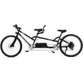 thumbnail image 4 of Raiatea 500W Tandem E-bike, 7-speed, Disc Brake, 48V 17.5AH Battery, 20mph, 40mi, for Women, Men, Black, 4 of 7