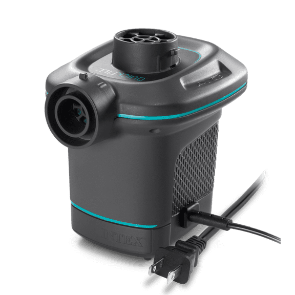 Intex Quick-Fill AC Electric Air Pump with 3 Nozzles for Inflatables, 120V